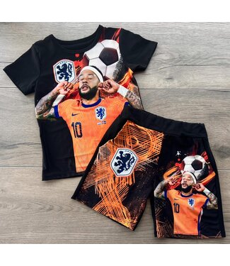 Memphis Depay Set - Zwart/Oranje