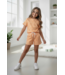 Leopard Short Stripe Set - Oranje