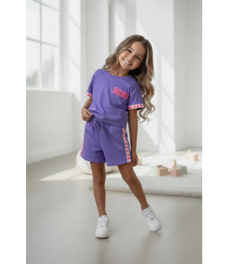 Soho Short Set  - Paars