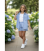 Blouse & Short Set (3-Delig)- Blauw