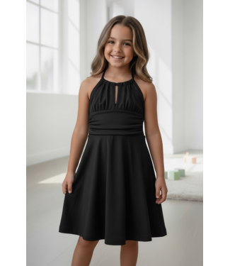 Halter jurkje - Zwart (Verzenddatum 9 april)