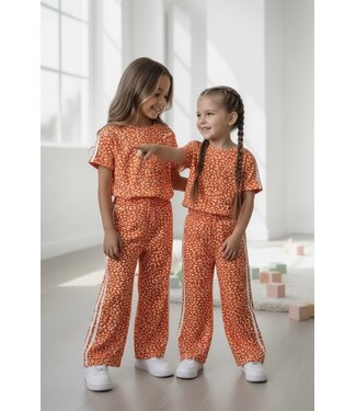 Leopard Stripe Set - Oranje