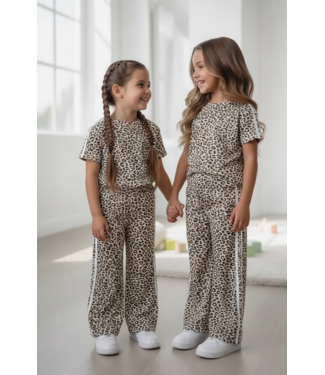 Leopard Stripe Set - Bruin
