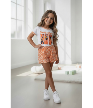 K-Pop Leopard Set - Oranje