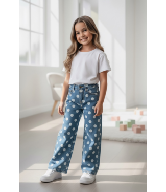 Polka Dots Jeans - Blauw