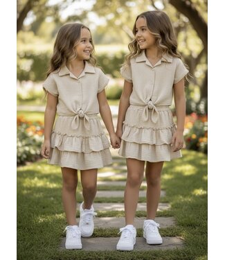 Beige Bella Ruffle Set