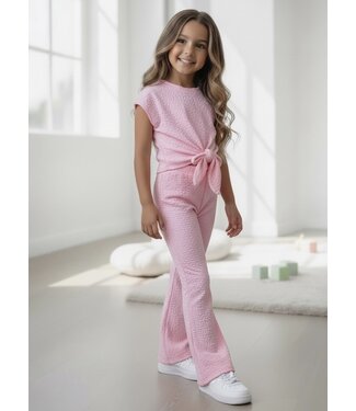 Mila Rib Flair Set - Roze