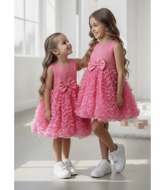 Bow Perfect dress - Fuschia