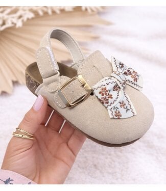 Suéde Clogs - Beige
