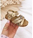 Leopard Sandalen - Goud
