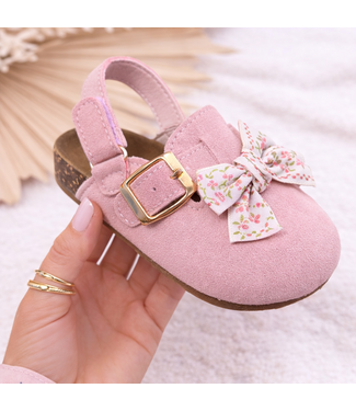 Suéde Clogs - Roze
