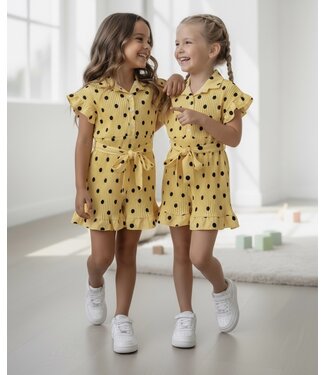 Draakjes en Boefjes Polka Dots Jumpsuit - Geel
