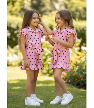 Draakjes en Boefjes Polka Dots Jumpsuit - Roze