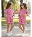 Draakjes en Boefjes Leopard Jumpsuit - Fuschia