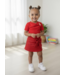 Bow Skort & Body Set - Rood