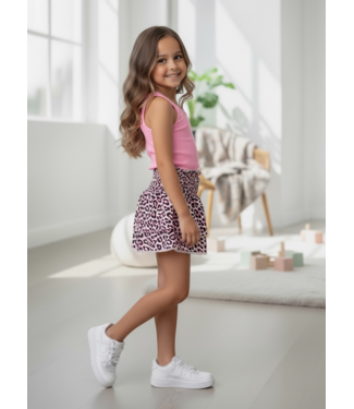 Simple Basic Leopard Set - Roze