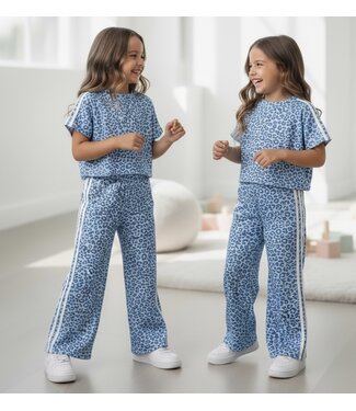Amore Leopard Set - Blauw