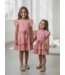 Mousseline Ruffle dress  - Roze