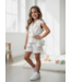 Bow Gilet & Short set (Met tasje) - Wit