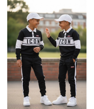 Icon Polo Joggingset - Zwart