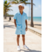 Icon Polo Blouse & Short Set - Blauw