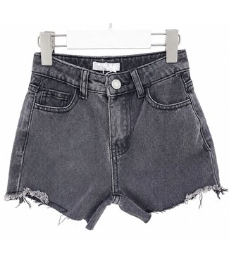 Denim short - Grijs
