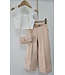 Pantalon & Top Set (Met Tasje) - Beige