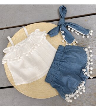 Boho pompom Set (3-delig)