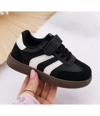 Stripe Sneakers - Zwart