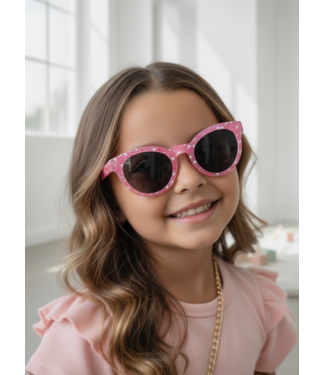 Kinder Zonnebril - Hartjes Roze (5-8 jaar)