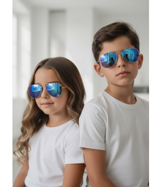 Kinder Piloten Zonnebril - Blue Revo (5-8 jaar)