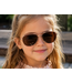 Kinder Piloten Zonnebril - Goud/Roze pootjes (5-8 jaar)