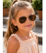 Kinder Piloten Zonnebril - Goud/Roze pootjes (5-8 jaar)