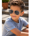 Kinder Piloten Zonnebril - Zilver/blauwe pootjes (5-8 jaar)