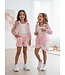 Blouse & Flower Skirt Set - Roze