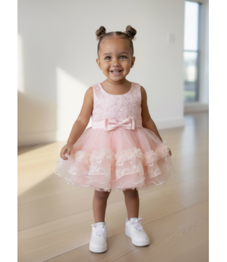 Prinsessen jurk - Zalm