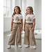 Pantalon met riem & Flower shirt - Beige