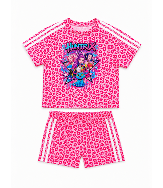K-Pop Leopard Short Set - Dk. Roze