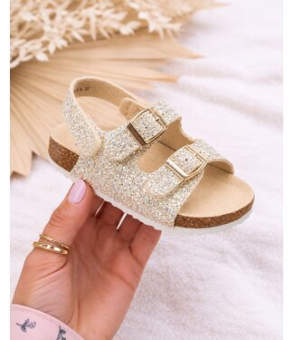 Glitter Sandalen - Goud