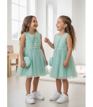 Sweet Dress (Met Tasje) - Mint