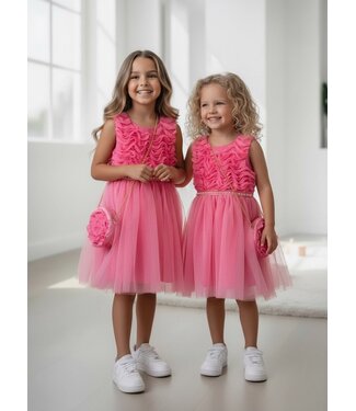 Sweet Dress (Met Tasje) - Fuchsia