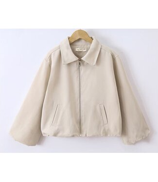 Balloon Jacket - Beige (Verzenddatum 3 sept)