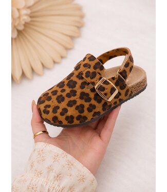 Suéde Clogs - Leopard