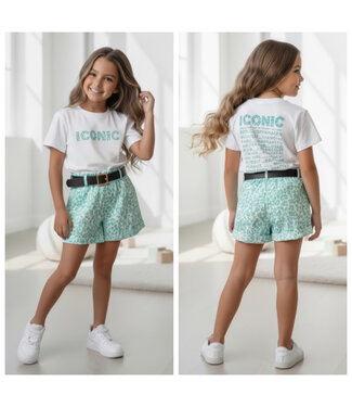 Iconic Leopard Short Set (2-Delig) - Mint