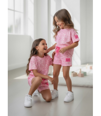Your Perfect Short Set - Leopard Roze