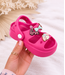 Love Sandalen (Met Jibbitz) - Fuschia