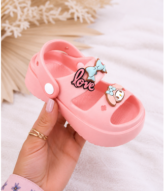 Love Sandalen (Met Jibbitz) - Roze
