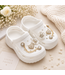 Glamour Flower Clogs - Wit (Verzenddatum 25 mei)
