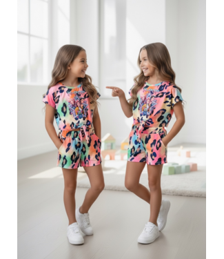 K-Pop Leopard Knotted Set