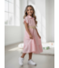 Mousseline Long Dress (Met Riem) - Roze